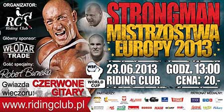 The 2013 WSF European Championships are set for June 23 in Katowice, Poland.  IronMind | Image courtesy of WSF.