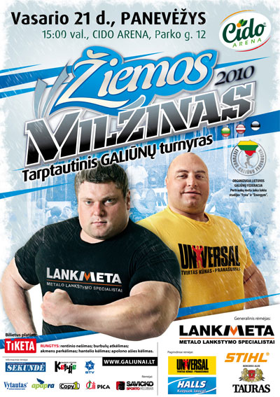 Zydrunas Savickas, the only man to have won all the major strongman titles in recent years, is showing early signs that 2010 might be more of the same for the man who seems to be able to break strongman records at will.  IronMind® | Photo courtesy of the Lithuanian Strongman Federation.