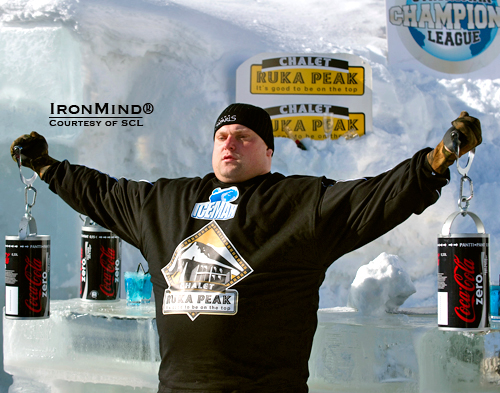 Talk about a cool strongman contest: the SCL Iceman Challenge is set in the Arctic Circle, but that’s no problem for such hearties as Zydrunas Savickas.  IronMind® | Photo courtesy of SCL.