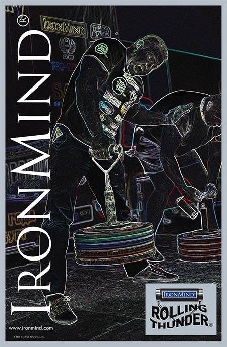 The IronMind Rolling Thunder—a universal test of grip strength that launched a sport called armlifting. IronMind® | ©Randall J. Strossen