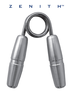 The bold, new way to train, Zenith is designed for strong and healthy hands in the 21st century. Its super smooth ride makes it hard to put down--you'll love it at first squeeze: warm-ups, cool-downs, prehab, rehab, conditioning and strength; silky-smooth handles and a no-bump ride; proprietary GR8-R springs, designed for low-gear, moderate-to-high rep training; precision manufacturing for superb build quality, and world-class performance, feel, and appearance; made in the USA; no-surprise geometry on all dimensions. The bold, new way to train, Zenith is designed for strong and healthy hands in the 21st century. Its super smooth ride makes it hard to put down--you'll love it at first squeeze: warm-ups, cool-downs, prehab, rehab, conditioning and strength; silky-smooth handles and a no-bump ride; proprietary GR8-R springs, designed for low-gear, moderate-to-high rep training; precision manufacturing for superb build quality, and world-class performance, feel, and appearance; made in the USA; no-surprise geometry on all dimensions.