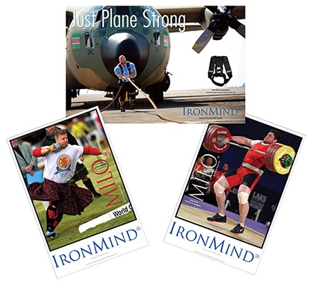 Featuring IronMind’s signature images by leading strength world photojournalist Randall Strossen, let our latest trio of posters fill your eyes and put some fire in your belly: Scott Rider (Highland Games), Lasha Talakhadze (weightlifting), Hafthor Julius Bjornsson (strongman). IronMind® | ©Randall J. Strossen photos 