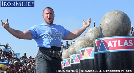 martins licis wsm 2016 Martins Licis (aka Marty D. Licis) rocked at World’s Strongest Man earlier this year, and he’s on roll, ready to make strongman history at the Los Angeles FitExpo. IronMind® | ©Randall J. Strossen photo