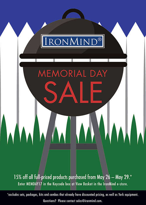 IronMind Memorial Day Sale