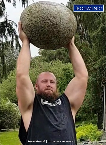 luke reynolds inver stone Luke Reynolds (Australia) puts the most famous of all manhood stones—Scotland’s Inver stone—overhead. Reynolds will be competing in the IHGF Stones of Strength World Challenge in Fefor, Norway. IronMind® | Courtesy of IHGF
