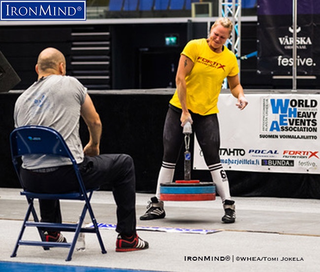 Anu Rytkonen Little Big Horn Anu Rytkönen dominated the -72kg class in IronMind´s Little Big Horn in2018 US World Grip Championships 2018. IronMind® | ©WHEA/Tomi Jokela
