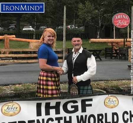Kikki Berli-Johnsen Francis Brebner IHGF Fefor Kikki Berli-Johmsen—whose experience in strength sports includes both competing in strongwoman and reporting on strongman—will be representing Norway for the International Highland Games Federation (IHGF). IronMind® | Magnus Harjapaa photo