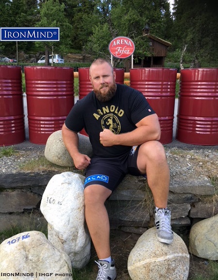 Luke Reynolds Fefor 2018 Luke Reynolds, of Australia, has been on a tour of Europe which has taken him from Holland to the Iberian Peninsula, and he is now in Scandinavia for the IHGF Stones of Strength World Challenge, coming up this weekend in Fefor, Norway. IronMind® | IHGF photo