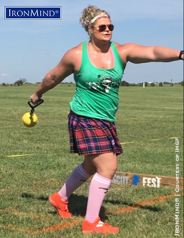 olivia tyler Olivia Tyler won the 2018 Women’s Highland Games World Championships with a performance that include a world record. IronMind® | Photo courtesy of IHGF