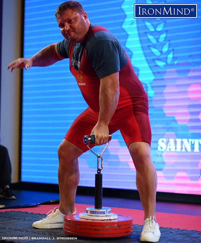 Alexey Tyukalov Rolling Thunder 110 kg Alexey Tyukalov (Russia) won the Rolling Thunder with an effortless 110-kg second attempt. IronMind® | ©Randall J. Strossen photo