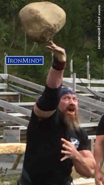 Chris Burke Fefor 2019 Chris Burke (USA), shown on the 50-lb. stone throw, took the overall men’s title at the 2019 IHGF Stones of Strength World Challenge. IronMind® | IHGF photo