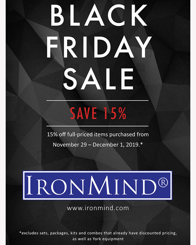 IronMind Black Friday Sale 2019