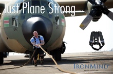 Just plane strong: Hafthor Julius Bjornsson in a duel with a Hercules C-130 military transport plane at the 2016 World's Strongest Man.