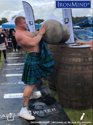 Tom Stoltman IHGF Stones World’s Strongest Man (WSM) competitor Tom Stoltman set a new world record on the Ardblair Stone at the IHGF Stones of Strength, Scottish Nationals Qualifier, held at the Kirriemuir Agricultural Show. IronMind® | Photo courtesy of Charlie Blair Oliphant
