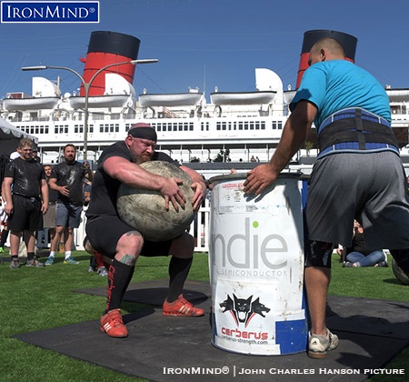 Chris Burke Queen Mary IHGF Stones Top IHGF stone lifter Chris Burke took top honors at the second qualifying leg of the IHGF All-American Stones of Strength series, at the Queen Mary Highland Games. IronMind® | John Charles Hanson picture