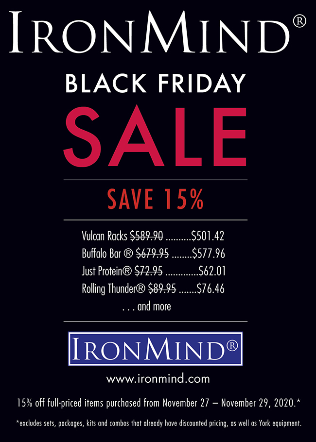 IronMind Black Friday Savings, All Weekend