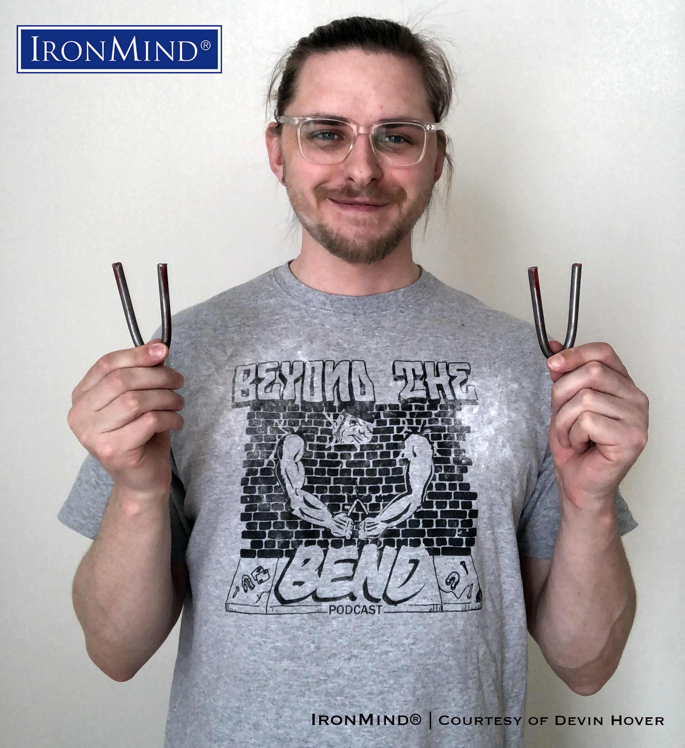 Third-year medical student Devin Hover has just certified on the IronMind Red Nail, proving his strength as a strength as a steel bender. Devin is 28 years old,6’ 2” tall and weighs 195 lb. IronMind® | Courtesy of Devin Hover
