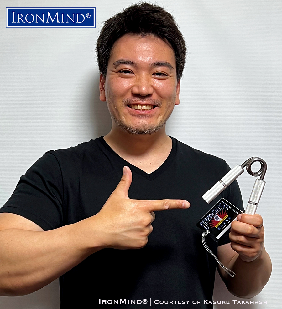 Kosuke Takahashi Certifies on the Captains of Crush No. 3 Gripper