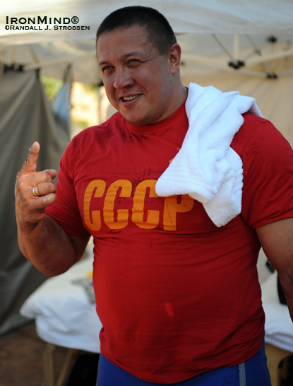 Saying that Olympic-style weightlifting was his top priority, Misha Koklyaev announced yesterday that he would be returning to competition in that sport.  IronMind&reg; | Randall J. Strossen photo.