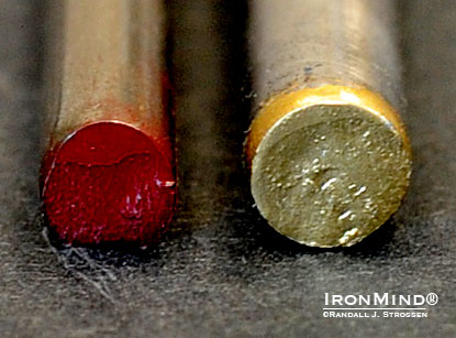 Short steel: Beefy (IronMind Red Nail) and Beastly (IronMind Gold Nail).  IronMind® | Randall J. Strossen photo.